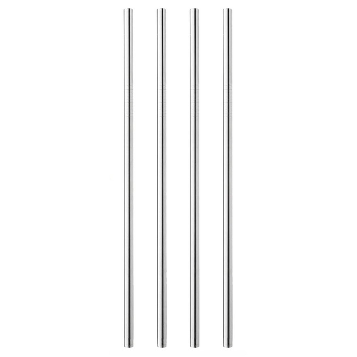 Rusty Barrel - Long Metal Straws - 4 Pack